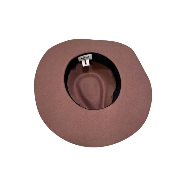 Mossant Paris Women's Purple Fedora Hat Medium 100% Wool with Braided Cord Band - Picture 4 of 6